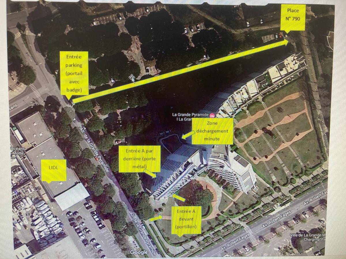 Reve Bleu Residence La Grande Pyramide Vue Port Hyper Centre Wifi Parking Prive Gratuit Exteriér fotografie